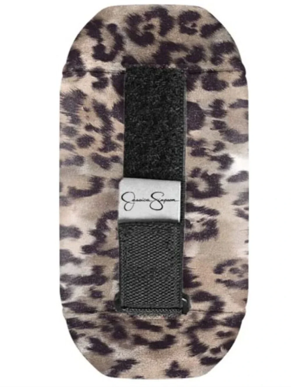 💜 Jessica Simpson Phone Grip Hand Band Cheetah Print Adjustable Wrist Strap NWT